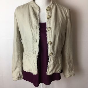 Michael Kors Button Down Blazer Tan Woman’s 8P